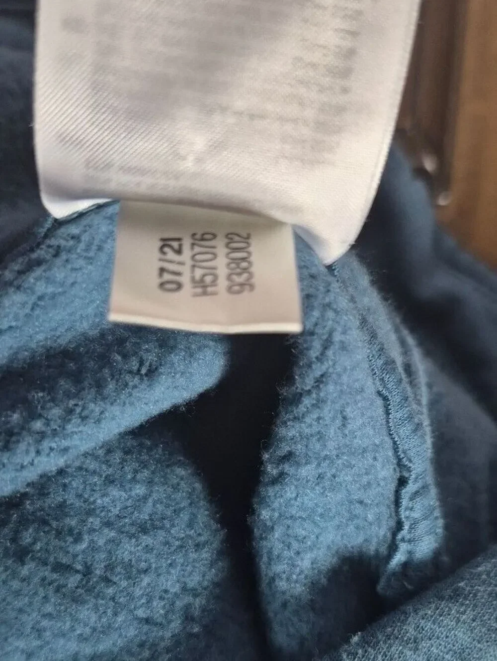 Adidas XL Orbit Indigo All Over Logo Fleece Hoodie